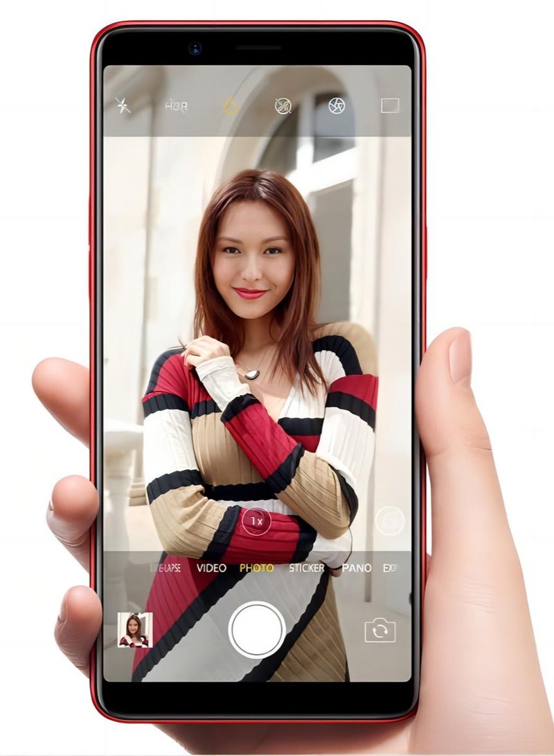 OPPO - F7 Dual Sim Solar Red 8GB RAM 256GB 4G LTE - Image 1