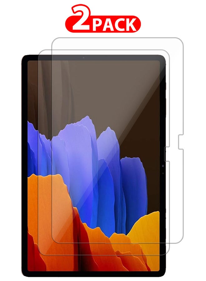 MARGOUN 2 Packs For Samsung Galaxy Tab S7+ SM-T970Tablet Screen Protector Anti-Glare 9H Hardness Tempered Glass Scratch Resistant HD Display Screen Protector Clear - Image 1