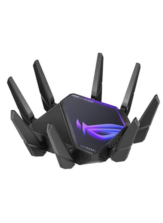 ASUS - ROG RAPTURE GT-AXE16000 WIFI 6E QUAD BAND GAMING ROUTER-90IG06W0-MU2A10 Black - Image 1