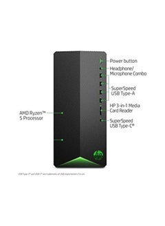 Pavilion Gaming Desktop Computer, AMD 6-Core Ryzen 5 5600G Processor/8GB RAM/256GB SSD/4GB Nvidia Geforce GTX730 Graphics Card/Windows 10 Home/Mouse and Keyboard/Windows 10 Home Black - pnsku/N70030602V/45/_/1702973010/184c8115-ba86-4d8e-9718-0b9e16e6e653