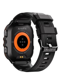 ArmFit CODE26 Smartwatch For Men With Amoled Always On Display Bluetooth Calling Waterproof Fitness Watches For Android iOS Black  - Image 2