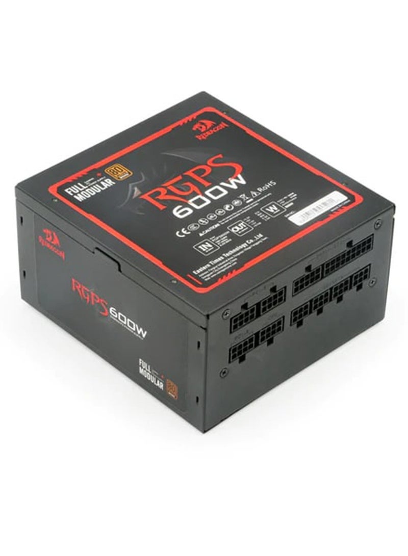 REDRAGON - Power Supply RGPS GC-PS003 600W Full Module Gaming PC - Image 1
