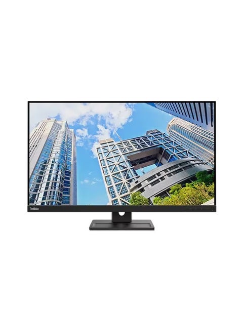 ThinkVision E28u-20 28.0 Inch Monitor, IPS - Natural Low Blue Light Panel, UHD 3840 x 2160, Input Connectors- 2xHDMI 2.0 + DP 1.2 ,Cables included - HDMI, Built-In SPK UHD Monitor Black