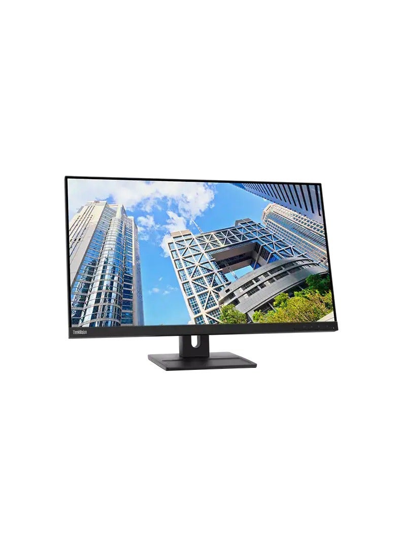 Lenovo - ThinkVision E28u-20 28.0 Inch Monitor, IPS - Natural Low Blue Light Panel, UHD 3840 x 2160, Input Connectors- 2xHDMI 2.0 + DP 1.2 ,Cables included - HDMI, Built-In SPK UHD Monitor Black - Image 1