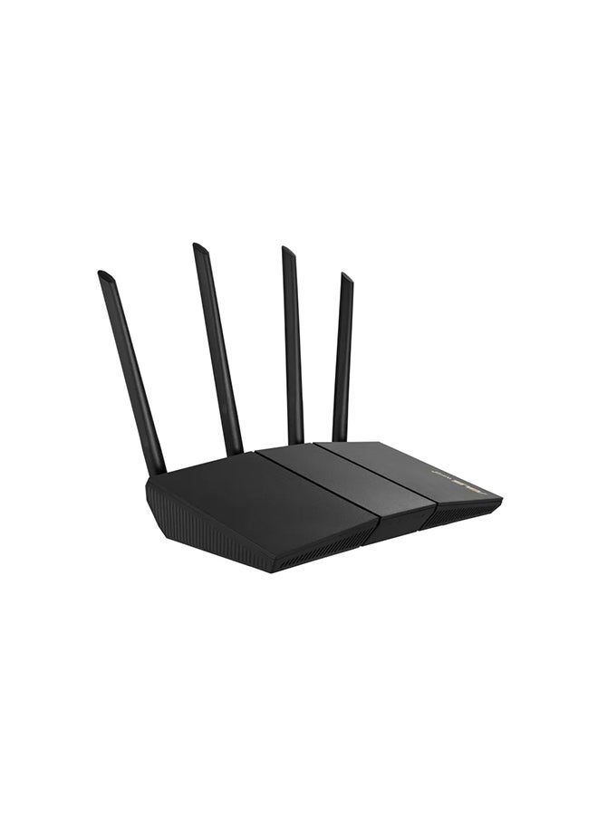 ASUS - RT-AX57 (AX3000) Dual Band WiFi 6 Extendable Router, Subscription-free Network Security, Instant Guard, Advanced Parental Controls, Built-in VPN, AiMesh Compatible, Gaming & Streaming, Smart Home ‎Black - Image 1