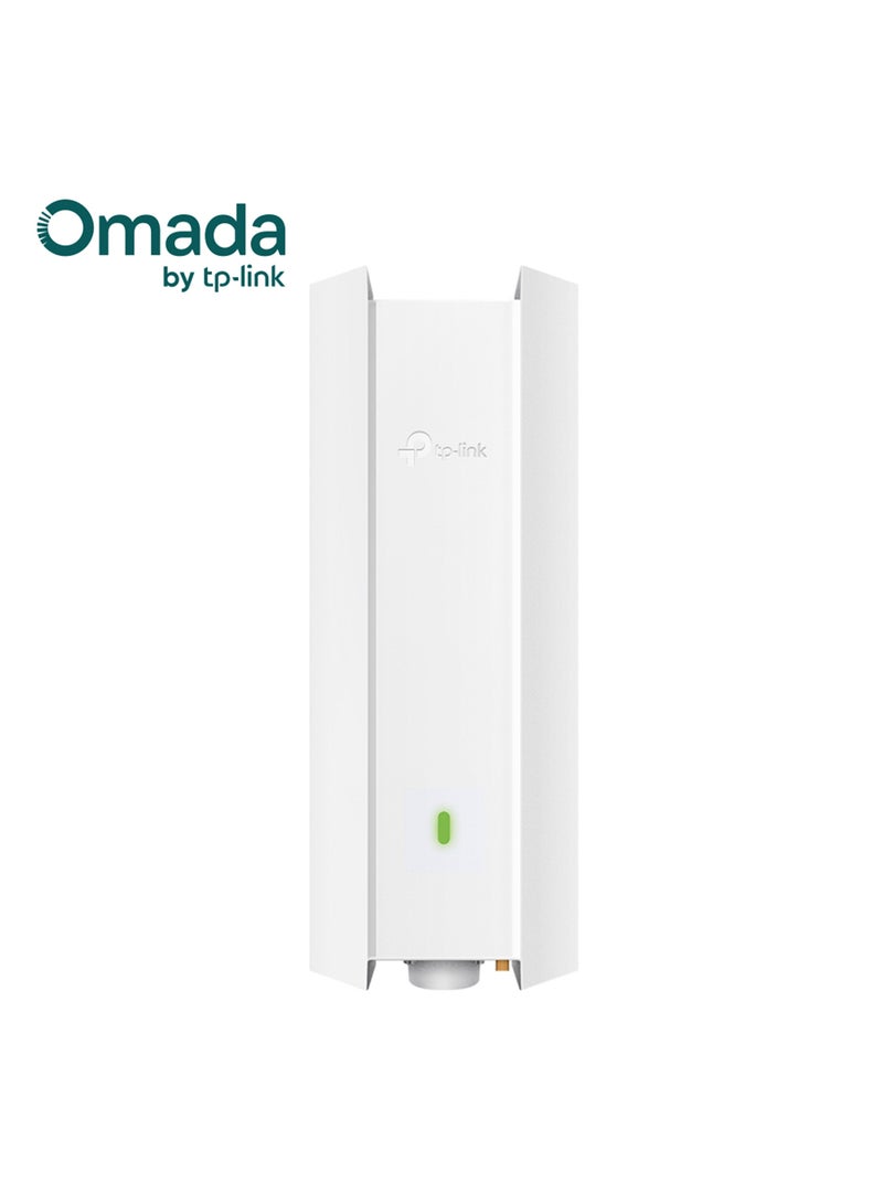 TP-LINK - AX3000 Indoor/Outdoor WiFi 6 Access Point, Superior WiFi 6 Speeds, Higher Network Efficiency, 160 MHz Bandwidth Channel, Long-Range Coverage, Omada Mesh Technology, EAP650-Outdoor White - Image 1