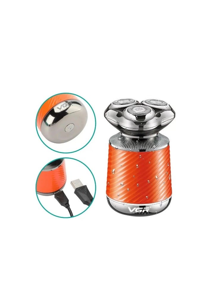 VGR Professional Waterproof Electric Shaver Men Beard Trimmer Mini Portable Cordless Razor 3 In 1 - Image 2