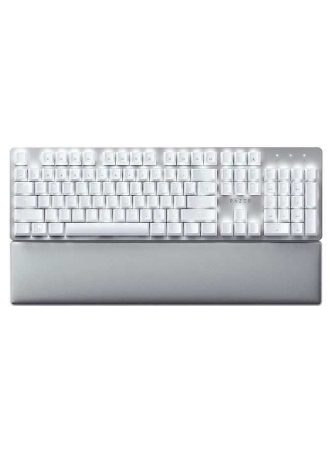 RAZER - Pro Type Ultra Wireless Mechanical Keyboard - Silent, Linear Switches, Ergonomic Design, Hyperspeed Technology, Fully ProgRAMmable Keys & Smart Controls - Rz03-04110100-R3M1 White - Image 1