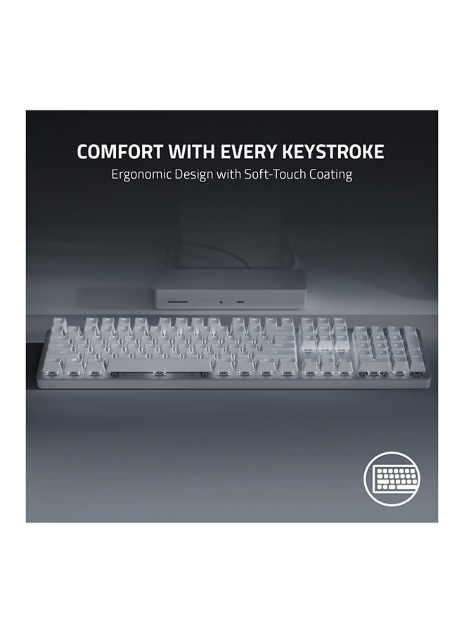 RAZER - Pro Type Ultra Wireless Mechanical Keyboard - Silent, Linear Switches, Ergonomic Design, Hyperspeed Technology, Fully ProgRAMmable Keys & Smart Controls - Rz03-04110100-R3M1 White - Image 1