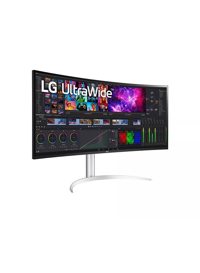 LG - 40-Inch Curved UltraWide WUHD 5K2K Nano IPS Monitor, With Thunderbolt 4 Connectivity, 72Hz Refresh Rate, 5ms Response Time, DCI-P3 98% Color Gamut, AMD FreeSync, HDR 10,40WP95C-W White - Image 1