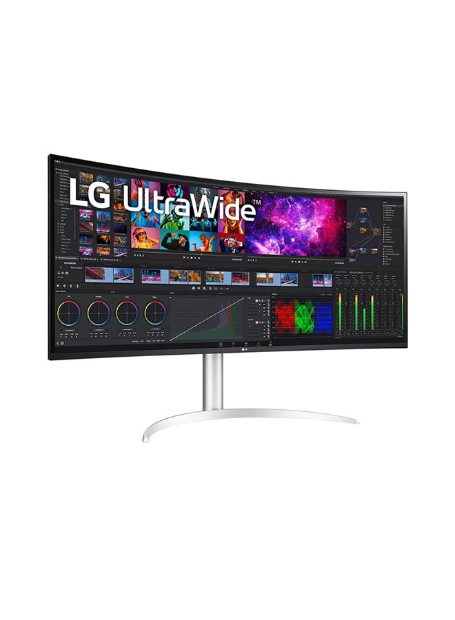 LG - 40-Inch Curved UltraWide WUHD 5K2K Nano IPS Monitor, With Thunderbolt 4 Connectivity, 72Hz Refresh Rate, 5ms Response Time, DCI-P3 98% Color Gamut, AMD FreeSync, HDR 10,40WP95C-W White - Image 1