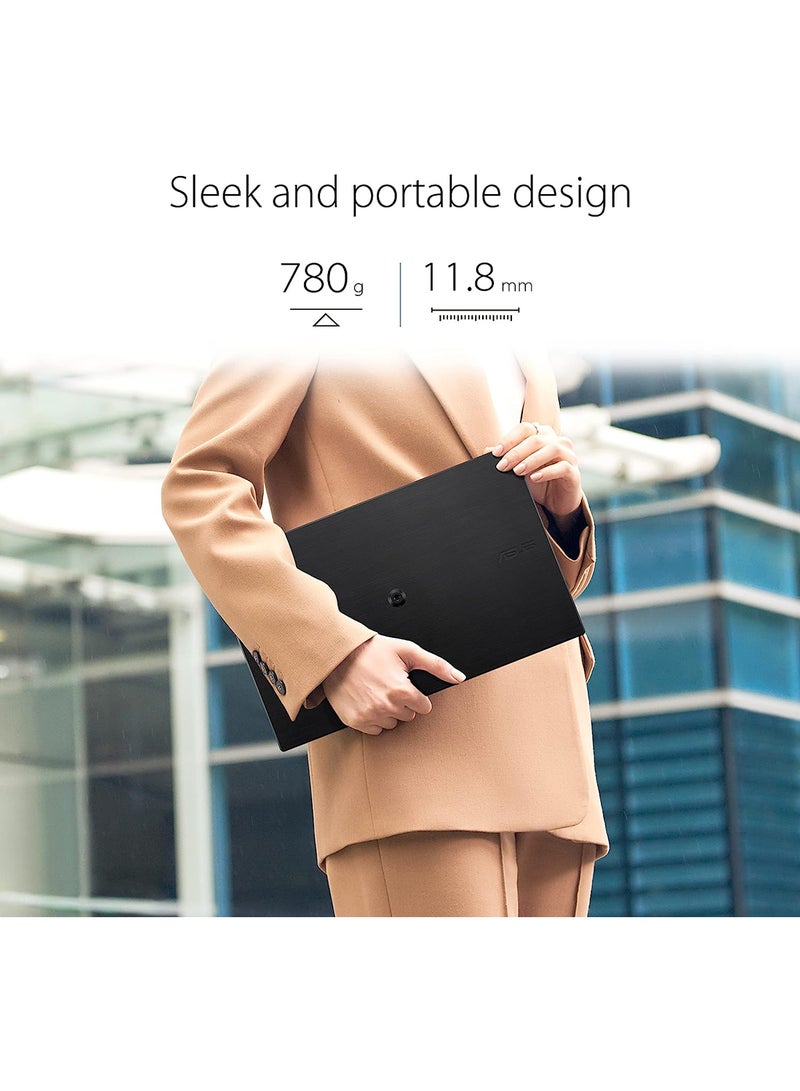 أسوس شاشة ZenScreen المحمولة مقاس 15.6 بوصة بدقة 1080 بكسل ومنفذ USB (MB166C) - دقة عالية كاملة، IPS، USB Type-C، تعمل بالطاقة من خلال USB، العناية بالعين، يمكن تركيبها على حامل ثلاثي القوائم، سطح مضاد للتوهج، غلاف واقٍ  - Image 2