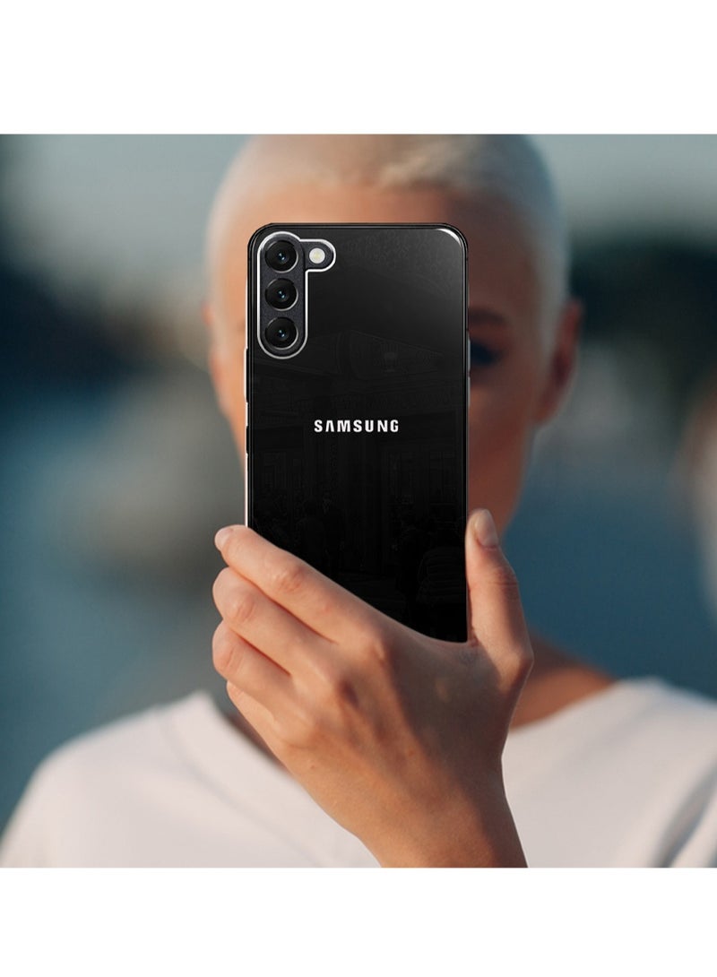 مارجون غطاء صلب لامع مطلي كهربائياً لهاتف سامسونج جالاكسي S22 بلس لحماية الكاميرا مضاد للصدمات ومقاوم للسقوط - Image 2