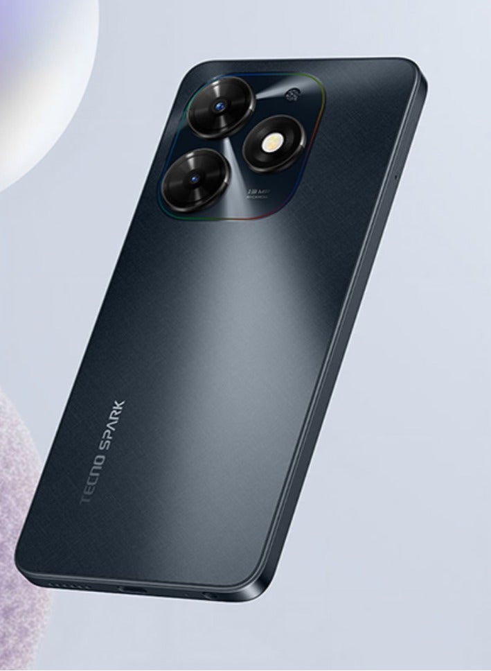 TECNO - Spark Go 2024 (Gravity Black 4Gb Ram, 64Gb Rom)| Segment First 90Hz Dot-In Display With Dynamic Port And Dual Speakers With DTS| 5000mAh| 10W Type-C| Fingerprint Sensor| Octa-Core Processor - Image 1