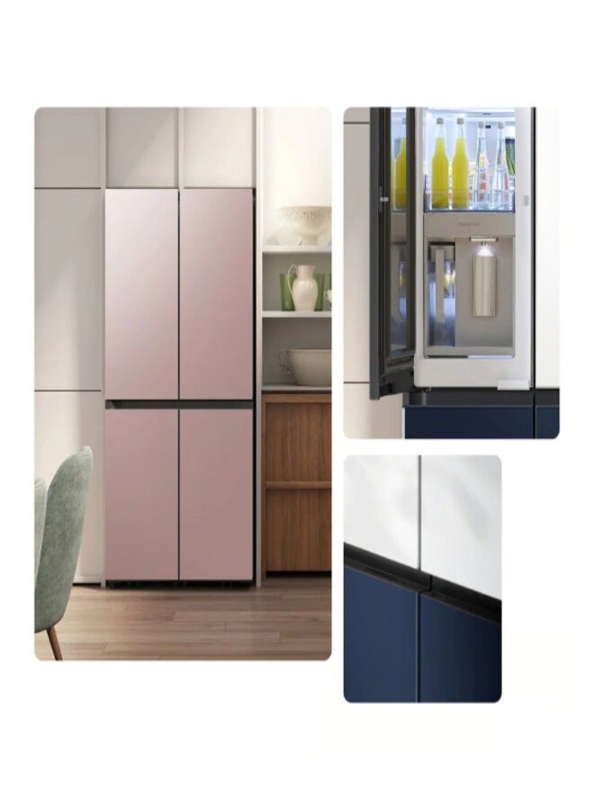 سامسونج ثلاجة فليكس ذات 4 أبواب مخصصة، سعة 772 لترًا، وألواح ملونة - Image 2