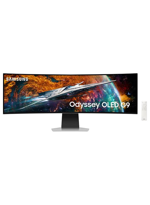 Samsung OLED Curved Gaming Monitor 49 inch, USB (5120x1440), IPS, 240Hz, 1ms, AMD FreeSync, LS49CG954SMXUE Black - Image 1