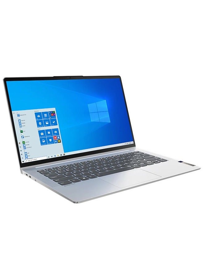Lenovo IdeaPad 5G14Q8X05 Laptop With 14-Inch FHD Display, Qualcomm Snapdragon 8CX Processor/8GB RAM/512GB SSD/Integrated Graphics/Windows 10 Pro/ English/Arabic Silver - Image 1