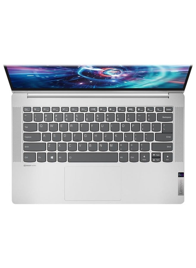 Lenovo IdeaPad 5G14Q8X05 Laptop With 14-Inch FHD Display, Qualcomm Snapdragon 8CX Processor/8GB RAM/512GB SSD/Integrated Graphics/Windows 10 Pro/ English/Arabic Silver - Image 2