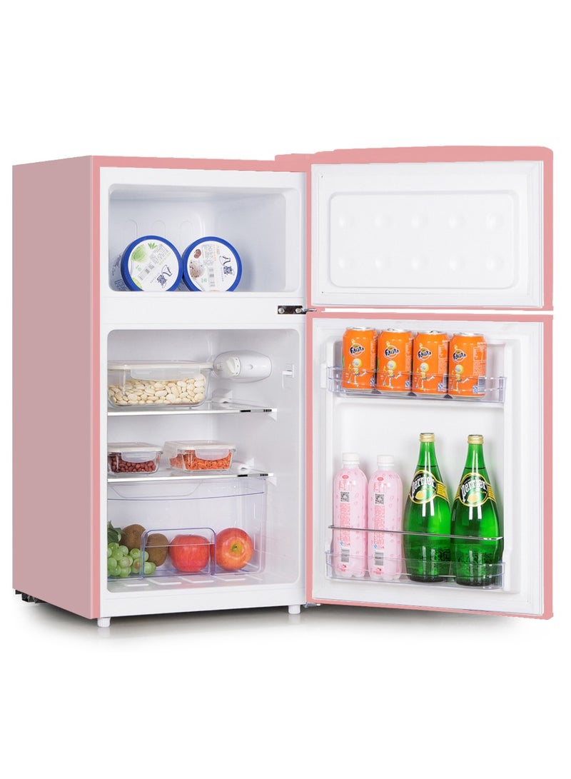 gvc pro Classic Two Door Refrigerator With Top Freezer 85 Liters Model 85 L GVRG-199 Pink - Image 2