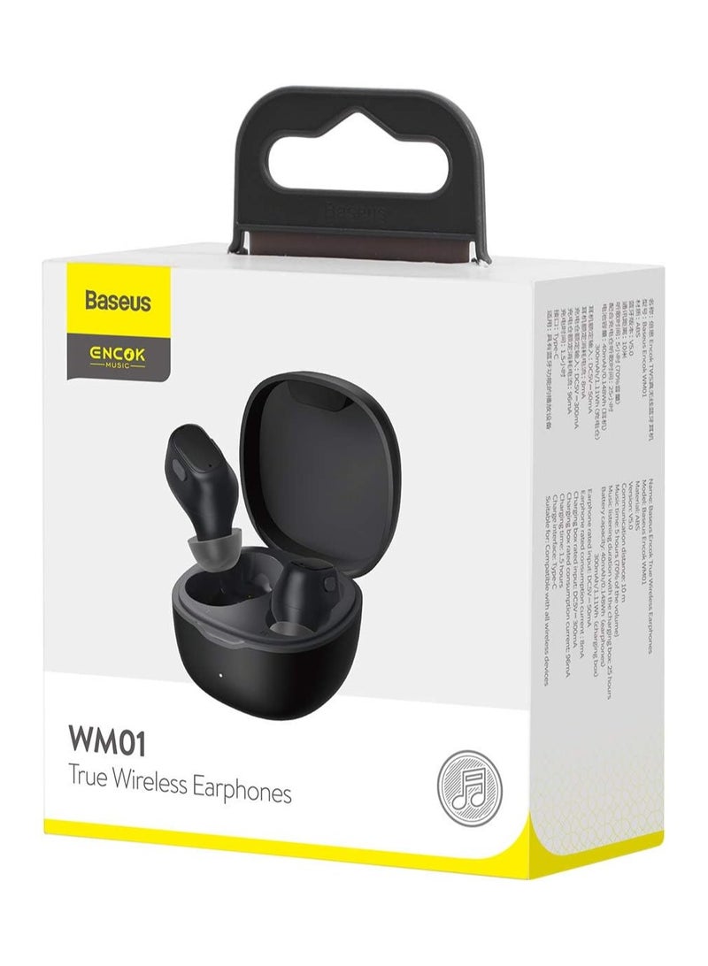 Baseus Bowie Mini In Ear True Wireless Earphones Black - Image 1