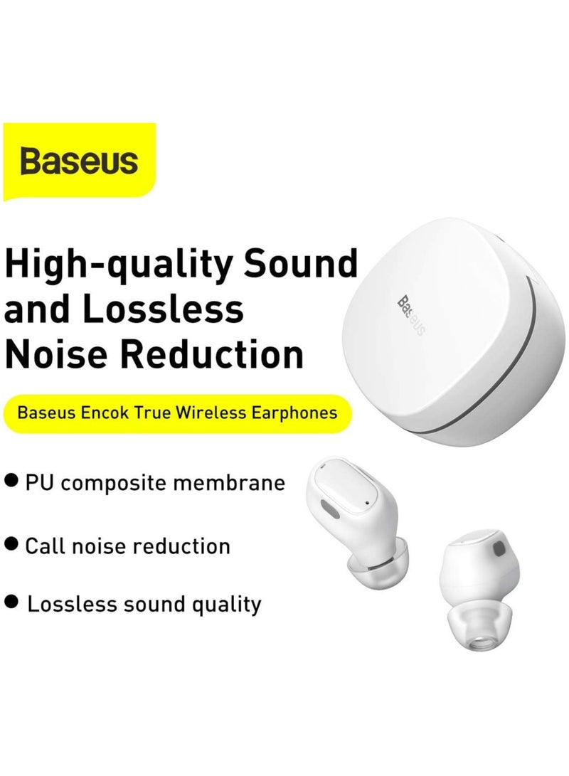Baseus Bowie Mini In Ear True Wireless Earphones White - Image 2