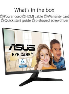 أسوس شاشة ألعاب 27 بوصة FHD (1920 × 1080)، IPS، 144 هرتز، IPS، 1 مللي ثانية (MPRT)، FreeSync Premium، تقنية Eye Care Plus، معالجة مضادة للبكتيريا، VY279HGE أسود  - Image 2