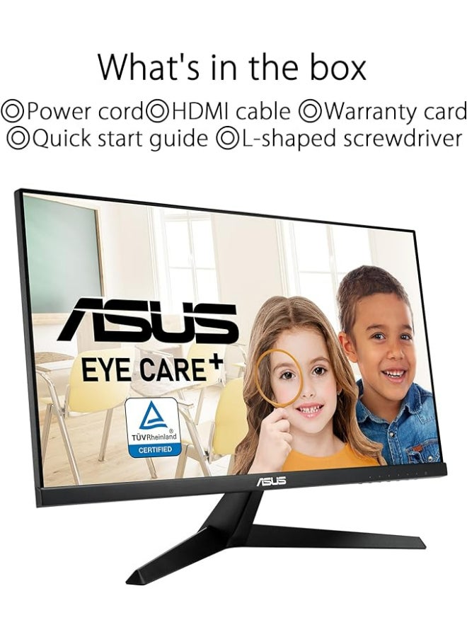 ASUS Gaming Monitor 27 inch FHD (1920 x 1080), IPS, 144Hz, IPS, 1ms (MPRT), FreeSync Premium, Eye Care Plus technology, Antibacterial Treatment, VY279HGE Black - Image 2