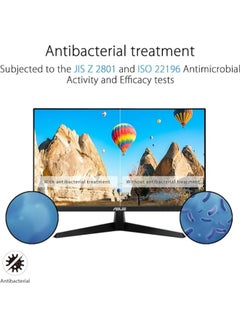 أسوس شاشة ألعاب 27 بوصة FHD (1920 × 1080)، IPS، 144 هرتز، IPS، 1 مللي ثانية (MPRT)، FreeSync Premium، تقنية Eye Care Plus، معالجة مضادة للبكتيريا، VY279HGE أسود  - Image 5