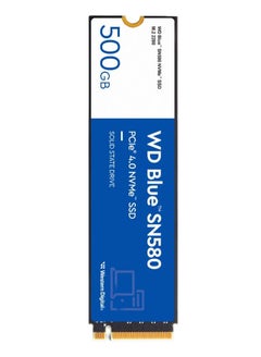 SN580 NVMe M.2 2280 Internal SSD, 500GB Capacity, 4000Mbps Sequential Read, 3600Mbps Sequential Write, 300 TBW Endurance, PCIe Gen4 x4 Interface, Blue | WDS500G3B0E 500 GB - pnsku/N70030953V/45/_/1702971073/381b198b-acb7-498a-8c6d-d04140d3c445