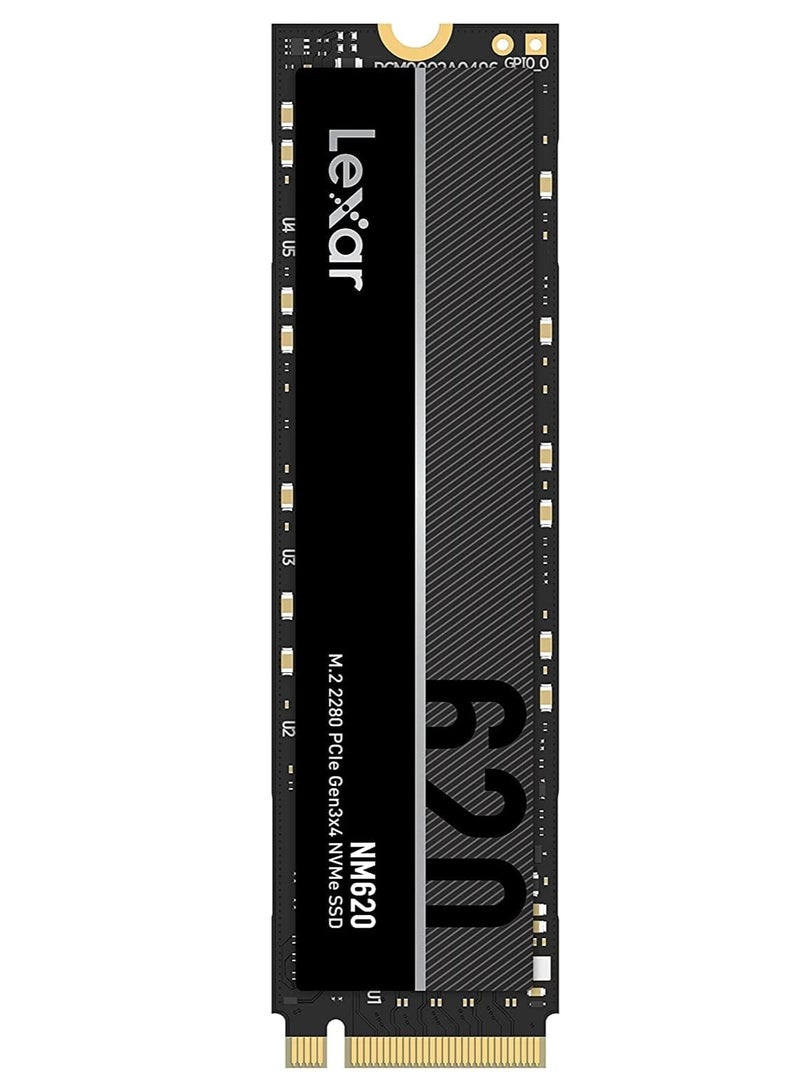 Lexar NM620 SSD, M.2 2280 PCIe Gen3x4 NVMe 1.4 Internal SSD, Up To 3500 MB/s Read, 3000 MB/s Write, For Gamers And PC Enthusiasts 1 TB  - Image 1