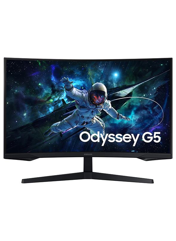 Samsung 32" Inch Odyssey G5 G55C (2560x1440) QHD, VA Panel Technology With Response Time 1ms, Refresh Rate 165Hz & AMD FreeSync  | Curved Gaming Monitor Black - Image 1