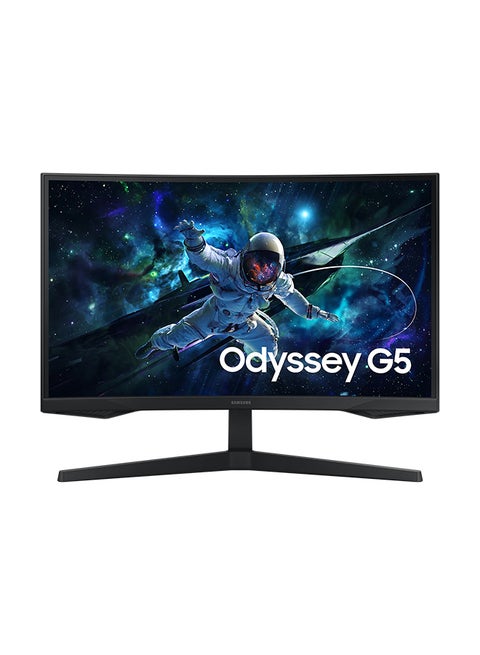 27 inch Odyssey G5 Curved Gaming Monitor 2k QHD 2560x1440, HDR10, VA Panel Technology, 1ms Response Time, 165Hz Refresh Rate, AMD Free Sync, Flicker Free Black