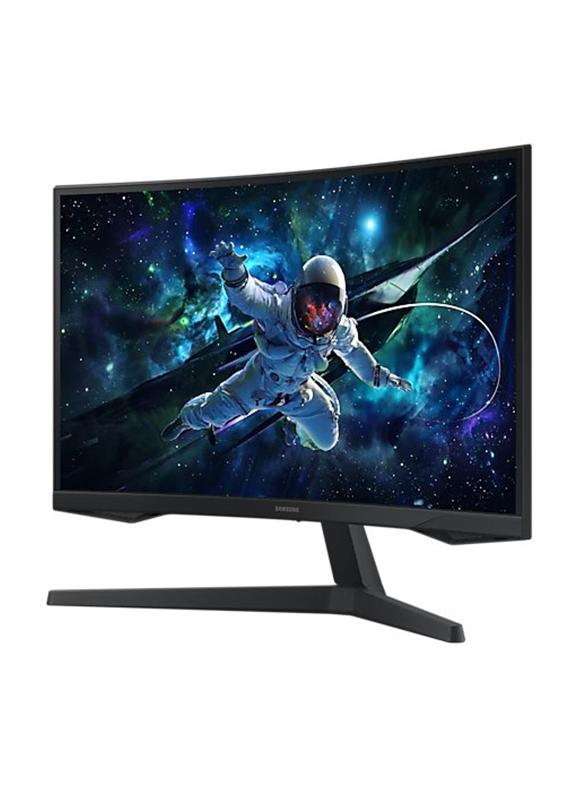 سامسونج شاشة العاب G55C اوديسي G5 منحنية، 27" بوصة (2560×1440) كيو اتش دي، شاشة ذات معدل تحديث عالى 165 هيرتز،  تقنية VA، سرعة الاستجابة حتى 1 مللي ثانية، تقنية أيه أم دي فري سينك و مزوده ب 2 منافذ HDMI - Image 3