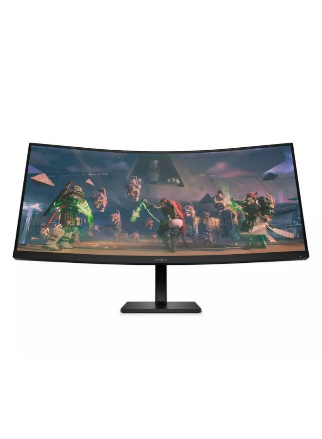HP OMEN 34C Curved PC Gaming Monitor 34 Inch, Speakers Black  - Image 1