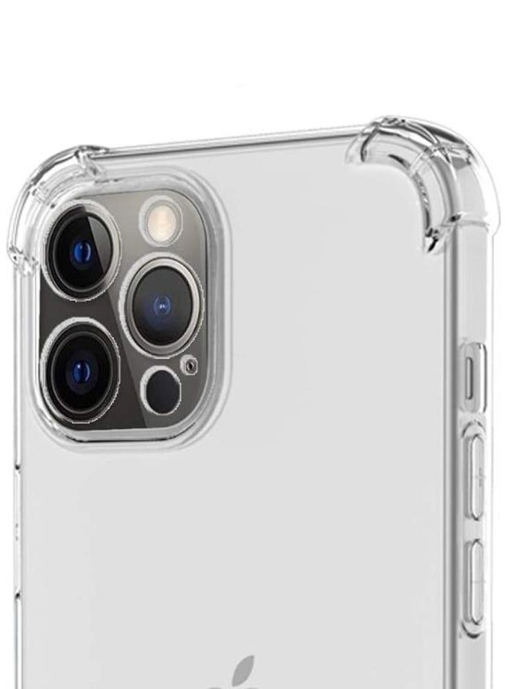 مارجون حافظة لهاتف iPhone 14 Pro Max شفافة وناعمة ومرنة من مادة TPU ومضادة للصدمات، وغطاء خلفي شفاف نحيف مع زوايا ممتصة للصدمات معززة شفافة - Image 4