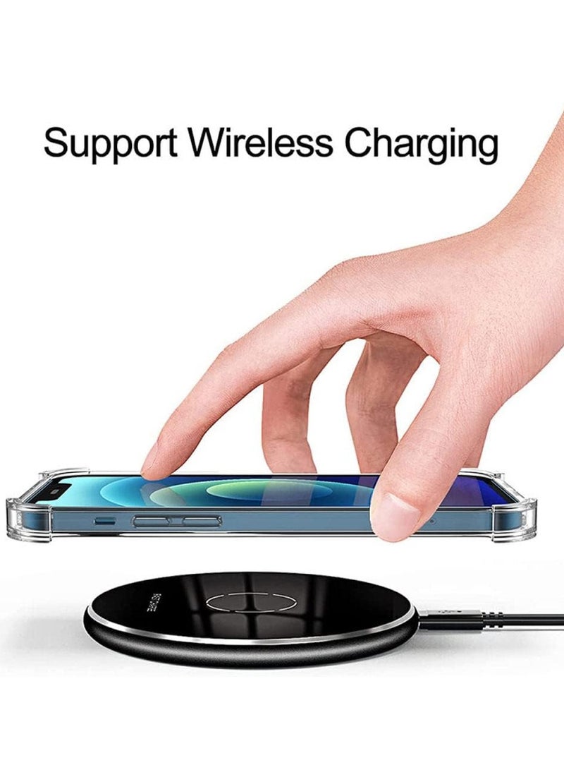 مارجون حافظة لهاتف iPhone 14 Pro Max شفافة وناعمة ومرنة من مادة TPU ومضادة للصدمات، وغطاء خلفي شفاف نحيف مع زوايا ممتصة للصدمات معززة شفافة - Image 3