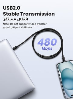 Ugreen 100W USB C Cable 1.5M USB Type C Charging Cable PVC PD Fast Charge Type C Cable For iPhone 16 15 Series MacBook Air Pro iPad Pro Air Mini Samsung Galaxy S24 S23 Ultra Xiaomi Honor Huawei PS5 Laptop Black  - Image 5