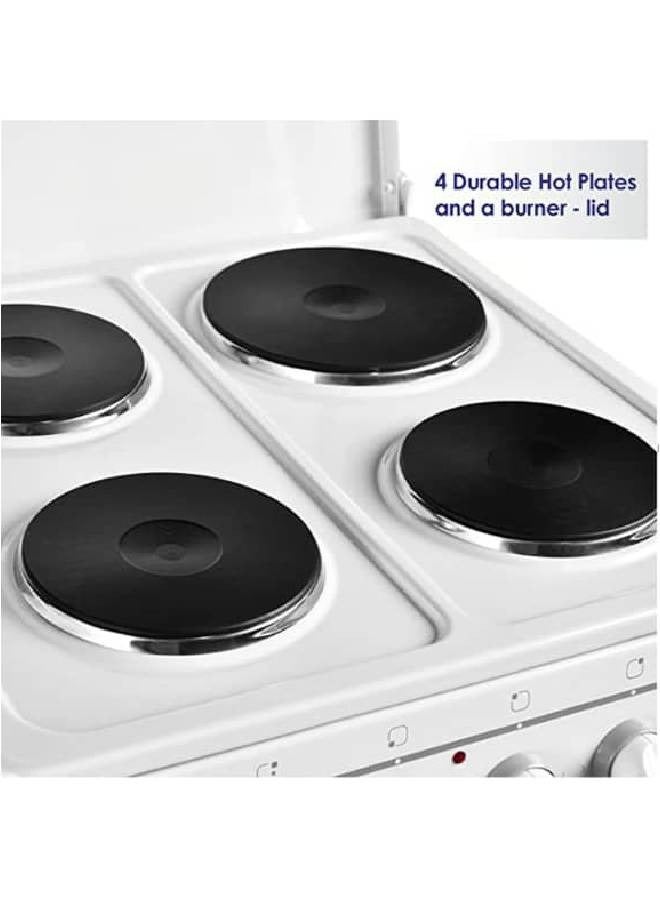 SUPER GENERAL - 4 Burner With Electric Oven KSGC5041BS White - Image 1