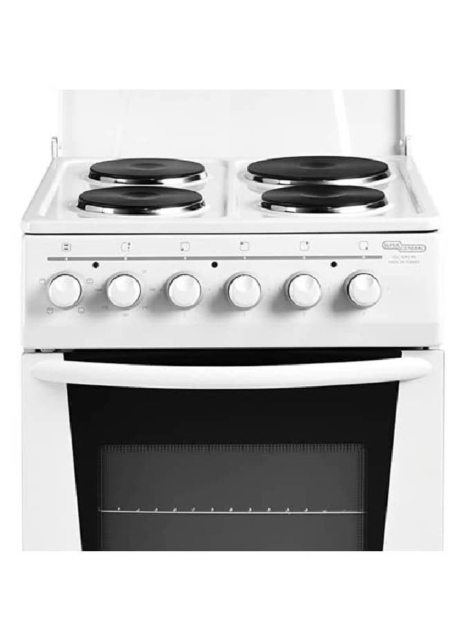 SUPER GENERAL - 4 Burner With Electric Oven KSGC5041BS White - Image 1
