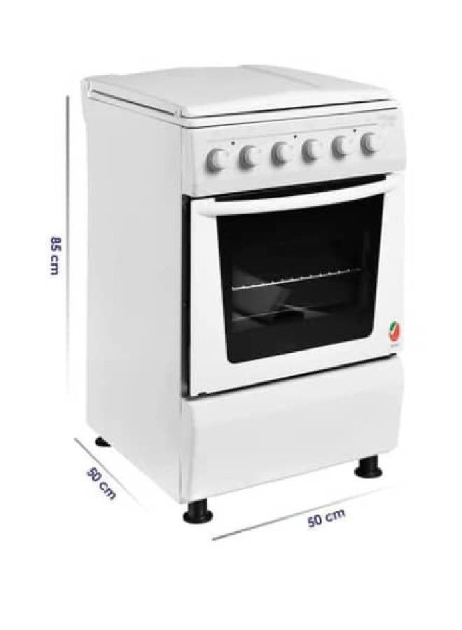 SUPER GENERAL - 4 Burner With Electric Oven KSGC5041BS White - Image 1