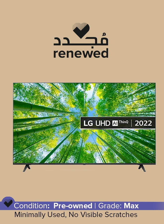 LG Renewed - LED 55-Inch 4K Smart TV 2022 55UQ80006LB Black  - Image 1