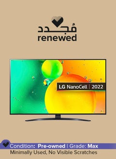 Renewed - NanoCell 50-Inch TV 2022 50NANO766QA Black