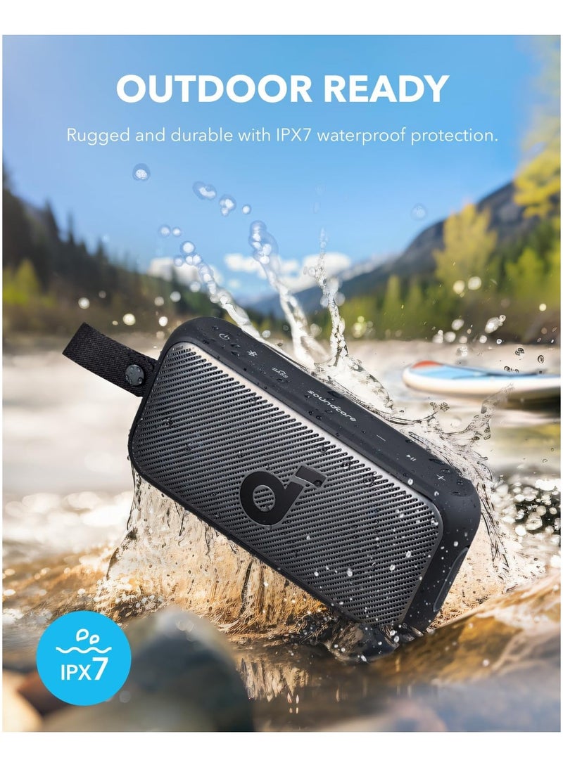 Soundcore - Motion 300 Wireless Hi-Res Bluetooth Speaker with BassUp, Portable Speaker with SmartTune Technology, 30W Stereo Sound, IPX7 Waterproof, Detachable Strap Black - Image 1