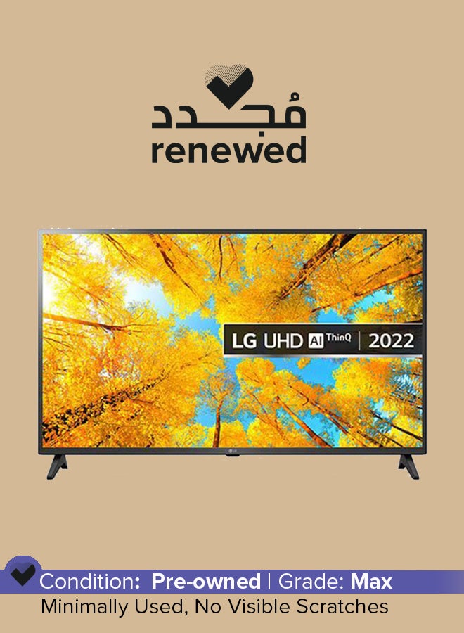 LG Renewed - LED UQ75 43-Inch 4K Smart TV 2022 43UQ75006LF Black  - Image 1
