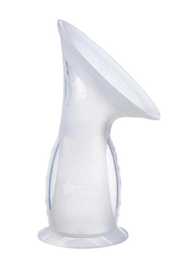 تومي تيبي Silicone Manual Breast Pump and Let Down Catcher to Express, Relieve or Catch Excess Breast Milk, Includes Sterilising Lid, 100ml, One Size