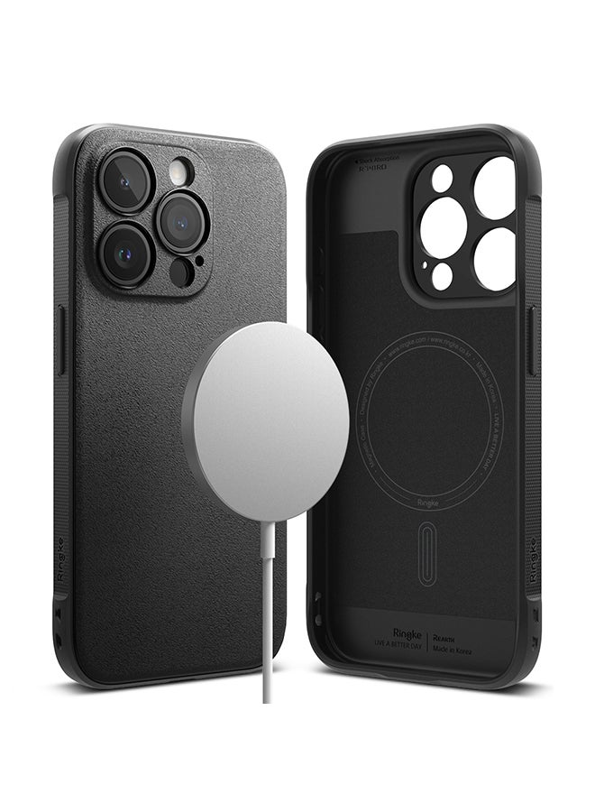 Ringke Onyx Magnetic Compatible With iPhone 15 Pro Max Case Enhanced Grip Tough Flexible TPU Shockproof Rugged TPU Bumper Phone Cover Black - Image 1