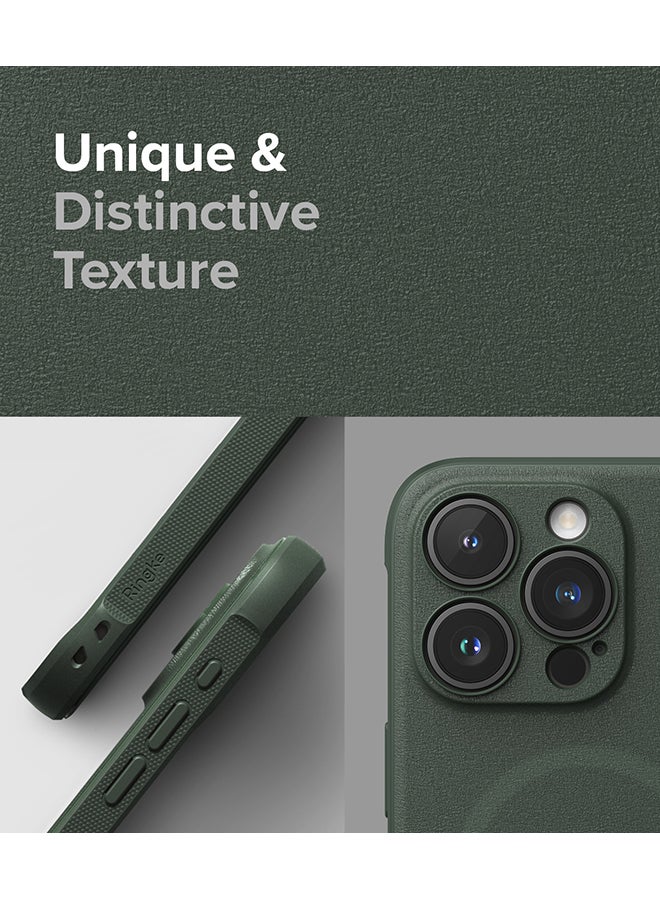 Onyx Magnetic Compatible With iPhone 15 Pro Max Case Flexible TPU Shockproof Rugged TPU Bumper Drop Protection Phone Cover Dark Green