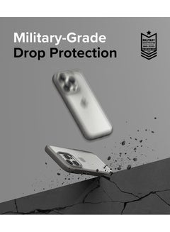 Ringke Fusion Bold Compatible With iPhone 15 Pro Case Cover Firm Grip Frame Frosted Hard Back Shockproof Bumper iPhone 15 Pro Back Cover Matte Gray  - Image 5