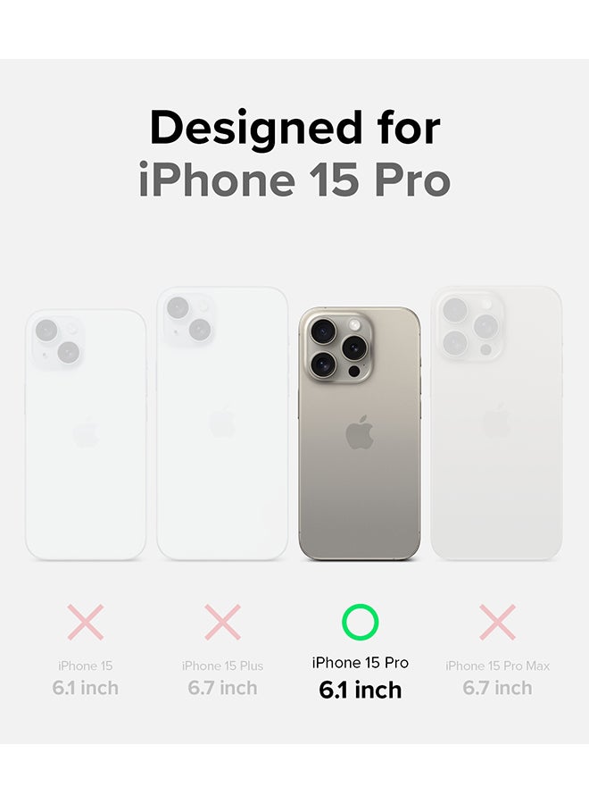 Ringke Onyx Case Compatible With iPhone 15 Pro, Enhanced Grip Tough Flexible TPU Shockproof Rugged TPU Bumper Drop Protection Phone Cover Navy - Image 2