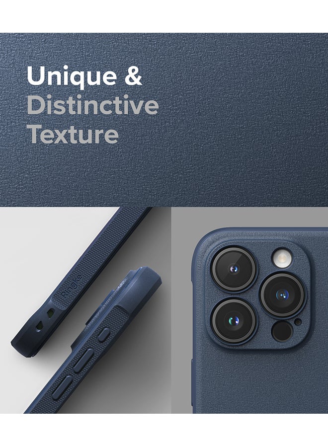 Ringke Onyx Case Compatible With iPhone 15 Pro, Enhanced Grip Tough Flexible TPU Shockproof Rugged TPU Bumper Drop Protection Phone Cover Navy - Image 3